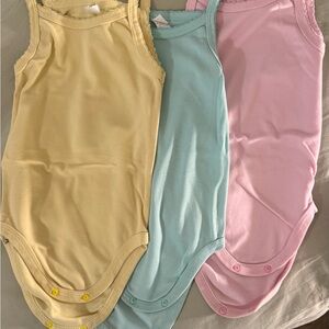 Charming Kids Bodysuit Set - Yellow, Blue, Pink